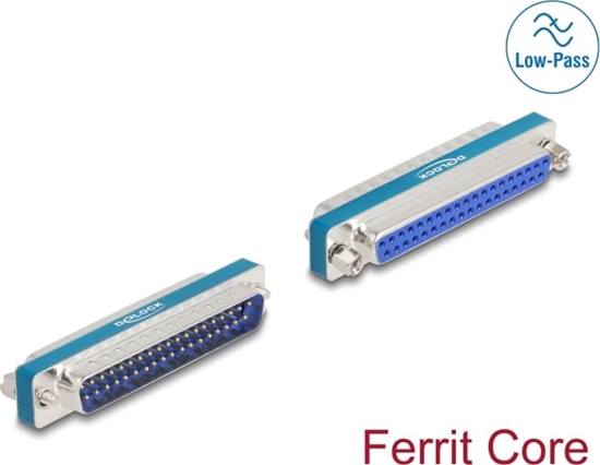 Picture of Delock RF/EMI Interference Suppression Filter D-Sub 37 pin male to female with low-pass inductive