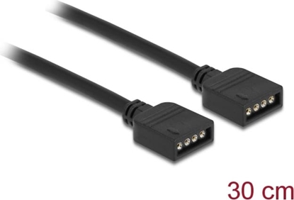 Attēls no Delock RGB Connection Cable 4 pin for 12 V RGB LED illumination 30 cm