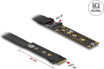 Picture of Delock Riser Card M.2 Key M Extension NVMe with 20 cm cable