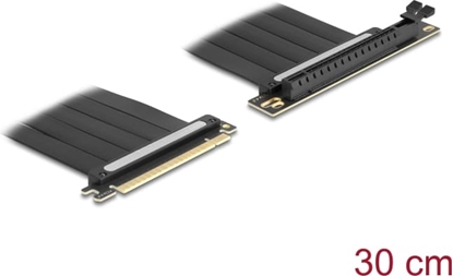 Picture of Delock Riser Card PCI Express 4.0 x16 male to x16 slot 90° angled with cable 30 cm