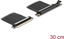 Attēls no Delock Riser Card PCI Express 4.0 x16 male to x16 slot 90° angled with cable 30 cm