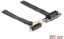 Picture of Delock Riser Card PCI Express x1 male 90° angled to x1 slot 90° angled with cable 60 cm