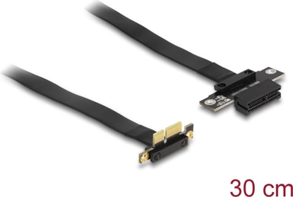Picture of Delock Riser Card PCI Express x1 male 90° angled to x1 slot with cable 30 cm