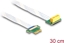 Attēls no Delock Riser Card PCI Express x1 male to x1 slot 90° angled with FPC cable 30 cm