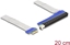 Изображение Delock Riser Card PCI Express x1 male to x16 slot with cable 20 cm