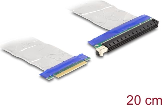 Picture of Delock Riser Card PCI Express x8 male to x16 slot with cable 20 cm