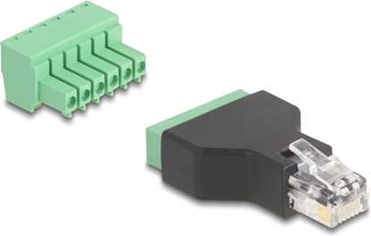 Picture of Delock RJ12 plug to Terminal Block Adapter 6 pin 2-part