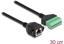 Picture of Delock RJ45 Cable Cat.6 female to Terminal Block Adapter for built-in 30 cm 2-part