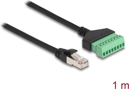 Picture of Delock RJ45 Cable Cat.6 plug to Terminal Block Adapter 1 m 2-part