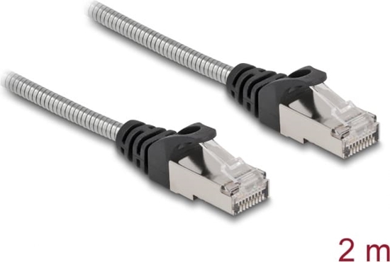 Picture of Delock RJ45 Cable Cat.6A U/FTP with metal jacket 2 m