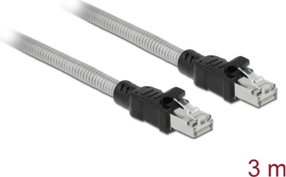 Picture of Delock RJ45 Cable Cat.6A U/FTP with metal jacket 3 m