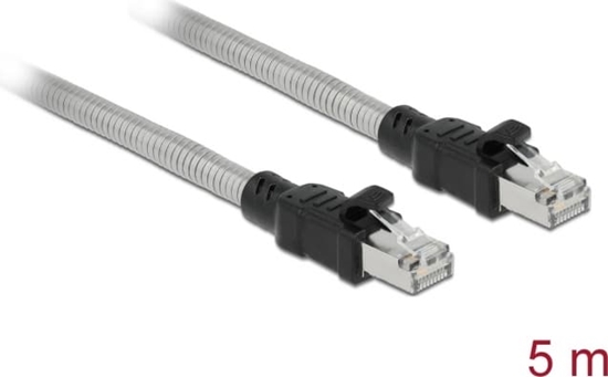 Picture of Delock RJ45 Cable Cat.6A U/FTP with metal jacket 5 m