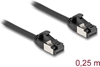 Picture of Delock RJ45 Cable plug to plug Cat.8.1 flexible 0.25 m black