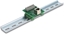 Attēls no Delock RJ45 female to Terminal Block with push-button for DIN rail angled