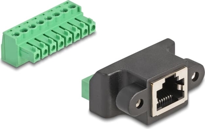 Picture of Delock RJ45 jack to Terminal Block Adapter for Installation 8 pin 2-part