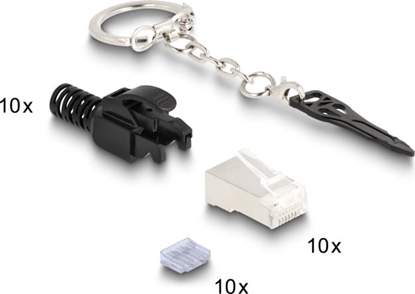 Picture of Delock RJ45 Modular plug Cat.6A lockable 10 pcs Set