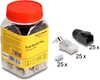 Picture of Delock RJ45 Modular Plug with strain relief Cat.6A, Cat.7 and bend protection boots 25 pcs set
