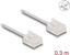 Изображение Delock RJ45 Network Cable Cat.6 UTP Ultra Slim 0.3 m grey with short plugs