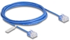 Picture of Delock RJ45 Network Cable Cat.6 UTP Ultra Slim 2 m blue with short plugs