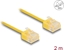 Picture of Delock RJ45 Network Cable Cat.6 UTP Ultra Slim 2 m yellow with short plugs