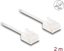 Attēls no Delock RJ45 Network Cable Cat.6 UTP Ultra Slim 2 m white with short plugs