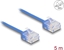 Picture of Delock RJ45 Network Cable Cat.6 UTP Ultra Slim 5 m blue with short plugs