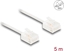 Picture of Delock RJ45 Network Cable Cat.6 UTP Ultra Slim 5 m white with short plugs