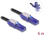 Attēls no Delock RJ45 Network Cable Cat.6 UTP with 180° angled plugs black 5 m