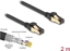 Picture of Delock RJ45 Network Cable Cat.6A male to male S/FTP black 2 m with Cat.7 raw cable suitable for industrial and outdoor use