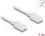 Picture of Delock RJ45 Network Cable Cat.6A plug to plug with robust latch for industrial use U/UTP Slim 1 m white