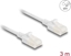 Picture of Delock RJ45 Network Cable Cat.6A plug to plug with robust latch for industrial use U/UTP Slim 3 m white