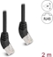 Attēls no Delock RJ45 Network Cable Cat.6A S/FTP 45° upwards angled 2 m black