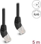 Attēls no Delock RJ45 Network Cable Cat.6A S/FTP 45° upwards angled 5 m black