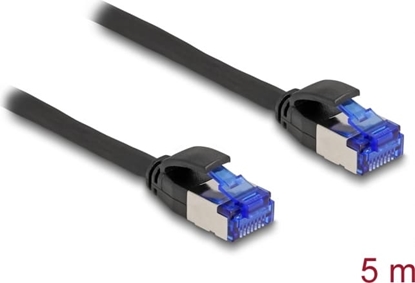 Picture of Delock RJ45 Network Cable Cat.6A S/FTP Slim 5 m black