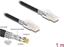 Attēls no Delock RJ45 Network Cable Cat.6A S/FTP with secure clips set 1 m black