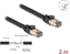 Picture of Delock RJ45 Network Cable Cat.6A U/FTP ultra flexible with inner metal jacket 2 m black