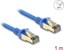 Picture of Delock RJ45 Network Cable Cat.8.1 F/FTP Slim 1 m blue