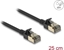Picture of Delock RJ45 Network Cable Cat.8.1 F/FTP Slim Pro 0.25 m black