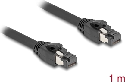 Picture of Delock RJ45 Network Cable Cat.8.1 S/FTP 1 m up to 40 Gbps black