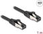 Picture of Delock RJ45 Network Cable Cat.8.1 S/FTP 1 m up to 40 Gbps black
