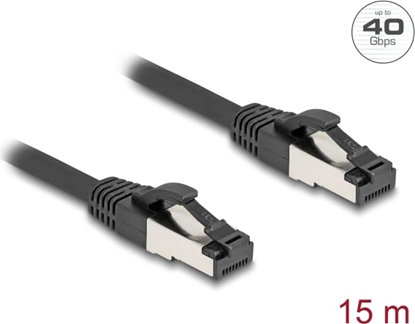 Picture of Delock RJ45 Network Cable Cat.8.1 S/FTP 15 m up to 40 Gbps black