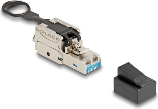 Picture of Delock RJ45 plug field-assembly Cat.6A with push and pull latch tool-free