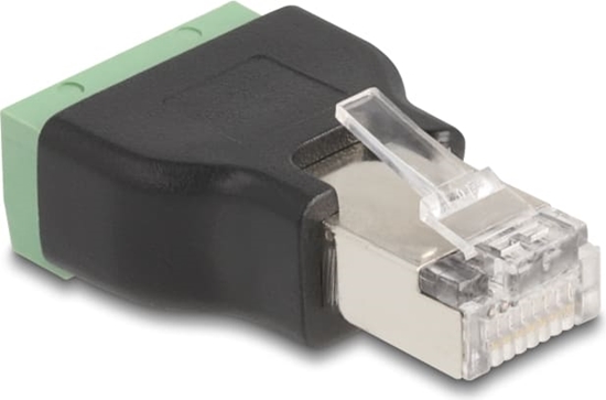 Picture of Delock RJ45 plug to Terminal Block Adapter 4 pin