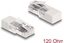 Attēls no Delock RJ45 plug with terminating resistor 120 Ohm white