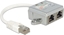 Attēls no Delock RJ45 Port Doubler 1 RJ45 plug > 2 RJ45 jack (1x Ethernet, 1x ISDN)