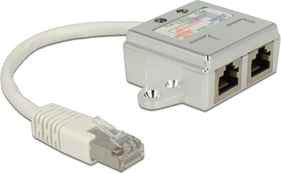 Picture of Delock RJ45 Port Doubler 1 x RJ45 plug > 2 x RJ45 jack (2 x ISDN)