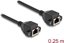 Picture of Delock RJ50 Extension Cable female to female S/FTP 0.25 m black