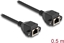 Picture of Delock RJ50 Extension Cable female to female S/FTP 0.5 m black
