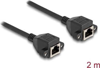 Picture of Delock RJ50 Extension Cable female to female S/FTP 2 m black
