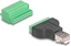 Picture of Delock RJ50 male to Terminal Block Adapter with push-button